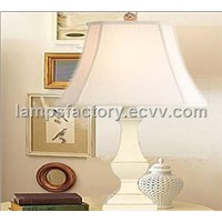 19&amp;quot; SQUARE WASH WHITE TABLE LAMP(U75632TO)