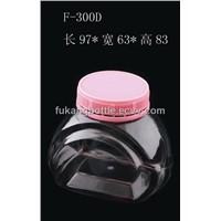 300ml Clear PET Candy Jar with Temper Proof Cap