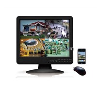 4CH H.264 Stand-Alone Network DVR With 15&amp;quot; LCD