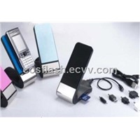 4 Ports USB Hubs with SDHC Card Reader Mobile Phone Dock Charger Gadgets as promotional items