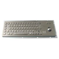 66 Keys Metal Keyboard with Trackball