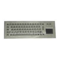 67Keys Vandal Proof IP65 Industrial Metal Keyboard with Touchpad