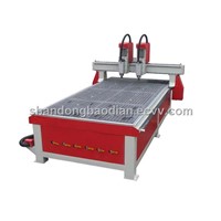 BD-1325 furniture making cnc router with two spindle