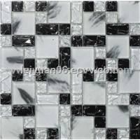 Crackle Crystal Glass Mosaic Color Mixed