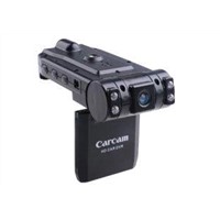 Dual camera car black box 120 degree lens 270 degree night virotational 2.5 LCD sion car DVR X1000