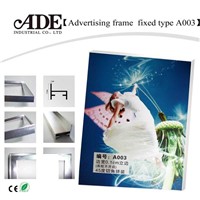 Fixed type A003 of advertising frame