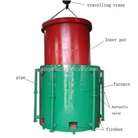 Hoist type carbonization furnace