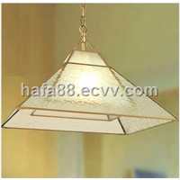 Indoor brass hanging lighting,external and internal copper pendant lamp