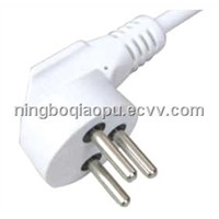 Israel three pin plug|Israel power cord|SII power cord|Israel Standard power cord