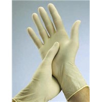 Latex examination gloves