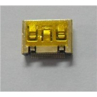 Mini HDMI C TYPE female with gold plating