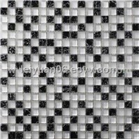 Mixed Colored Ice Crackle Glass Mosaic Tile