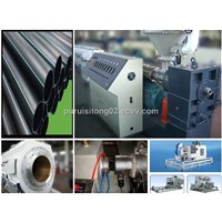 PE gas and water supply pipe production line