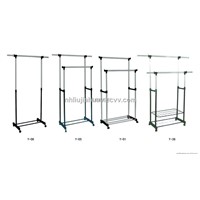 Parallel bars, hangers, retractable steel drying rack, combination drying racks