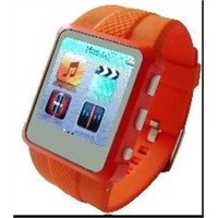 Popular Mp3/Mp4 Cell Phone Wrist Watch AD668-A