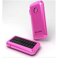 Portable Solar power  Charger with 500mA Current and Torch Function, Suitable for Outdoor Usages