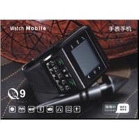 Q9 with MP3 MP4 GSM Wrist Watch Mobile phone