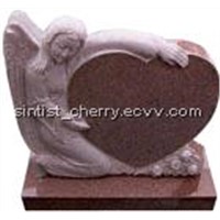 Red Angel &amp;amp; Heart  tombstone