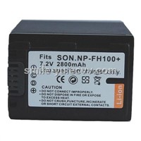 Replacement camcorder batteries for SONY FH100 with 2800mAh