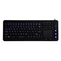 Silicone Industrial Keyboard with touchpad and backlight JH-IKB98BL