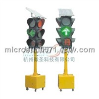 Solar LED emergency traffic signal light