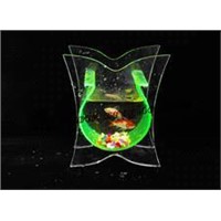 Transparent U-shaped fish tank