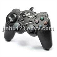 Wired Dual Vibration Game Joystick for PC, with 4 Axis/12 Buttons, Supports Turbo/Slow Functions