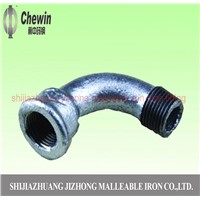 electric galvanized pipe fitting equal beaded M&amp;amp;F bend