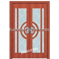 entrance door with glass
