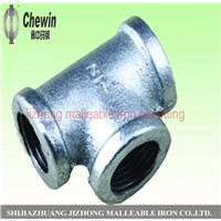 galvanized malleable iron pipe fitting banded tee 130
