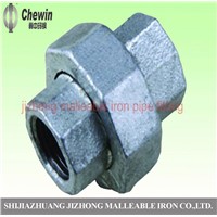 galvanized malleable iron pipe fitting union
