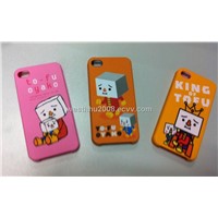 iphone4G Water transfer printing+Rubber oil