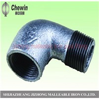 malleable iron pipe fitting M&amp;amp;F elbow