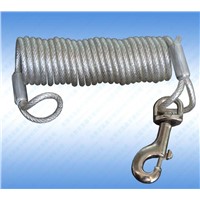 self-coiling wire rope