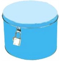 tin box with lock