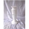 Small white candle stand, candlestick holder