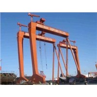 40M Span Portal Shipyard Gantry Crane with Rigid Outrigger