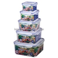 5 in 1 square airtight container