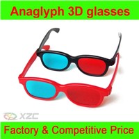 Anaglyph plastic 3d glasses