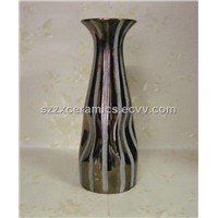 Black Fashion Handmade crafts ceramics candle holder porcelain / crafts ornaments/ handmade