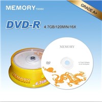 Blank DVD-R with 4.7GB 120Min 16X or 8X