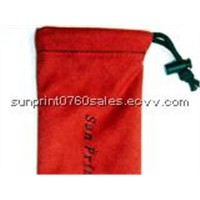 Cell phone pocket with microfiber