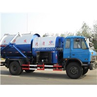 Combined Sewage Suction and High Pressure Pipeline Flushing Truck