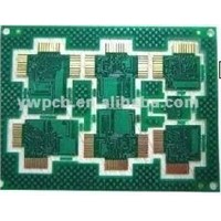 Double side pcb with gold fingers
