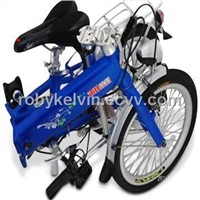 Electric Bike with  folded size:83*37*65cm and 6061 aluminium alloy, EN 15194/CE Marks