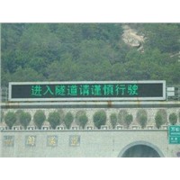 Electronic Traffic Signs Single Color LED Display