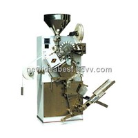 High speed teabag packing machine can make teabags with thread and tag counted and grouped into box