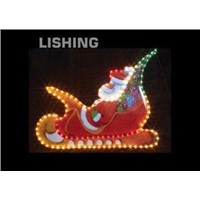 LED rope motif lighting Santa Claus