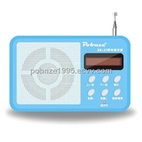 P-KK-27 multifunction MP3 player with FM radio / LED display and power-off memory