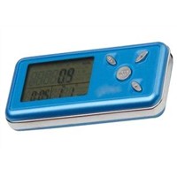 Pocket electronic most accurate walking steps counter 3D Senor Pedometer with Clock